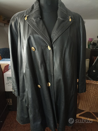 Pollini cappotto pelle vintage
