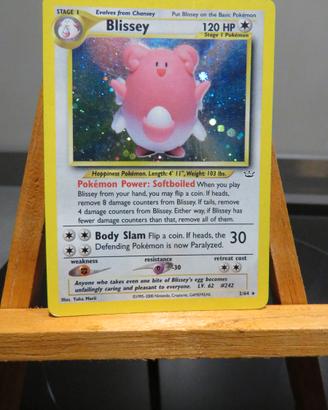 Pokemon Blissey Holo Neo Revelation 2/64 Vintage