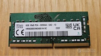 Ram Hynix Modulo da 8 GB SODIMM DDR4 3200