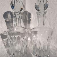 Due bottiglie di cristallo BACCARAT made in France