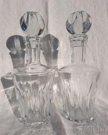 Due bottiglie di cristallo BACCARAT made in France