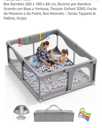 Box Bambini 200 x 180 x 68 cm, Recinto per Bambini