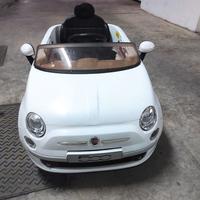 Auto Elettrica bambini FIAT 500 Bianca