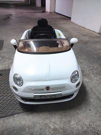 Auto Elettrica bambini FIAT 500 Bianca