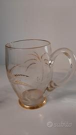 caraffa/brocca in vetro vintage