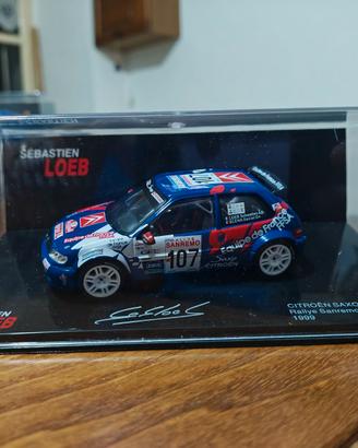 Citroen Saxo Kit car Sanremo 1999 Loeb 1:43 WRC