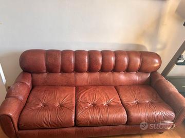 Divano in pelle 3 posti