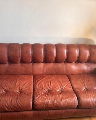 Divano in pelle 3 posti