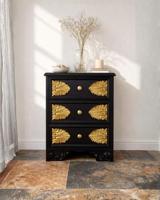 Coppia comodino nero