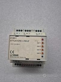 01851 -VIMAR ATTUATORE 4 USCITE RELE' BUS DOMOTICO