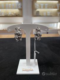 Orecchini argento effetto stropicciato - Acciaio I