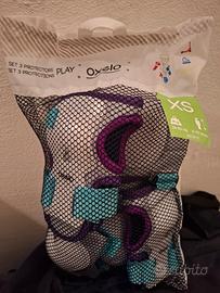 set protezione mani, gomiti ginocchia Oxelo