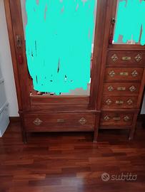 armadio + cappelliera vintage anni 800