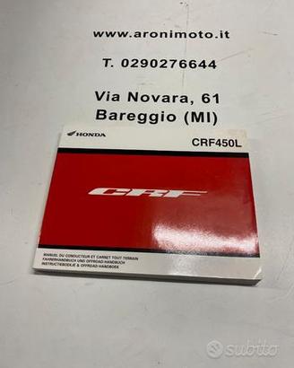 MANUALE OFFICINA PER HONDA CRF 450 L