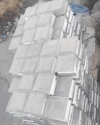 Stock vetro mattone ondulato satinato 400 pezzi