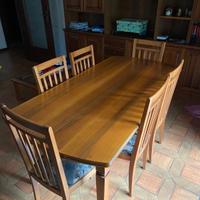 Tavolo allungabile con 6 sedie