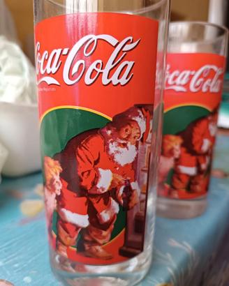 Bicchieri coca cola collezione Natale anni 90