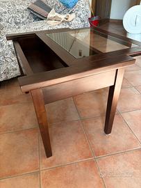 Tavolino in legno di campagna nuovo