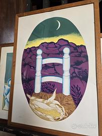 Serigrafia quadro Sirio Midollini numerata 