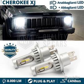Kit FARI LED H4 Per JEEP CHEROKEE XJ Luci Bianche