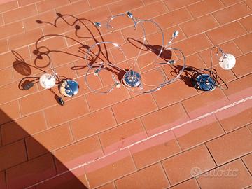 Lampadario + due lampade da tavolo