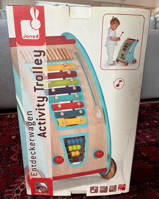 Carrellino gioco primi passi legno JANOD 1-3anni