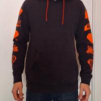 felpa nera iuter 100%cotone