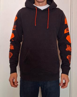 felpa nera iuter 100%cotone