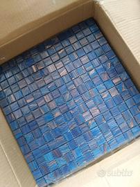 8 fogli mosaico bisazza blu