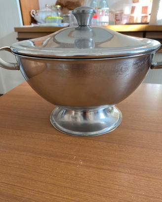 Zuppiera Alfra Alessi in acciaro inox anni 60