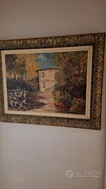 Quadro "Casale rustico con giardino" Marco Bardini