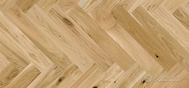 Parquet rovere tradizionale legno vero stock spina