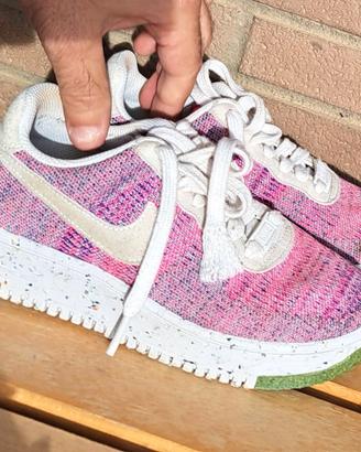 Nike Air Force 1 Crater Flyknit Rosa/Fucsia