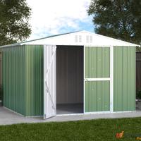 Casetta da giardino in Acciaio 327x269cm verde