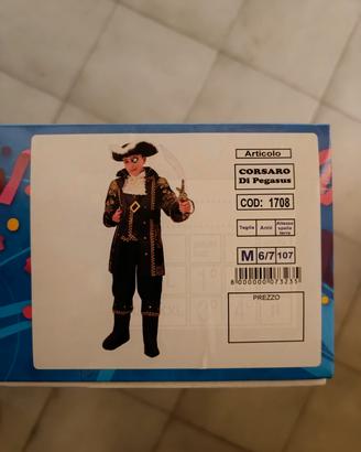Vestito Carnevale bambino Corsaro Nero