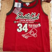 Canotta t shirt senza maniche bimbo