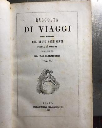 F.c. Marmocchi viaggi in asia 6 tomi completo 1842