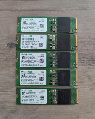 Lotto 5 pezzi ssd nvme sk hynix
