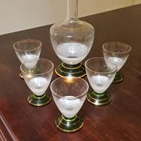 Bottiglia in vetro anni '50