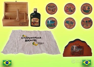 Set scatola Brasile con Sottobicchieri  tovaglioli