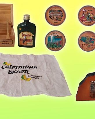 Set scatola Brasile con Sottobicchieri  tovaglioli