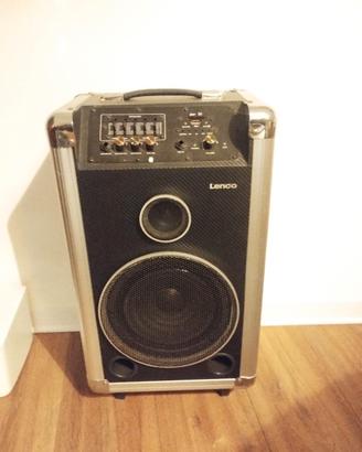 cassa amplificatore trolley con bluetooth Lenco