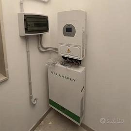 Kit 10kw fotovoltaico 6kw impianto accumulo litio