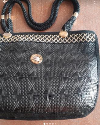 Borsa rigida nera Vintage