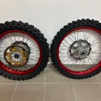 Coppia Cerchi Motocross Honda CRF R
