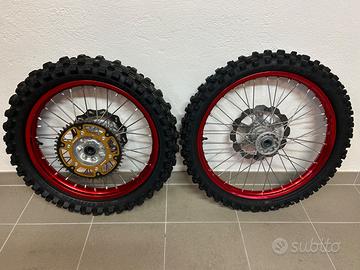 Coppia Cerchi Motocross Honda CRF R