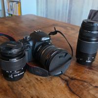 Canon EOS 4000D + 3 obiettivi (18-55 / 75-300 / 10