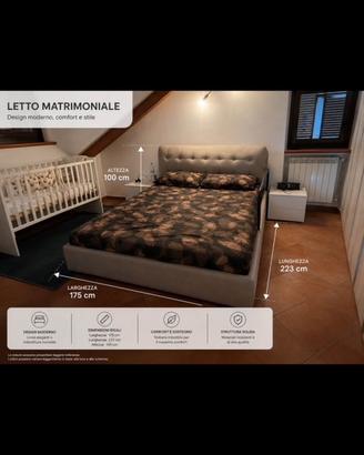 Letto matrimoniale contenitore