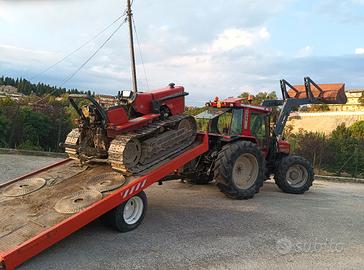 carrellone trattore porta cingoli e balloni
