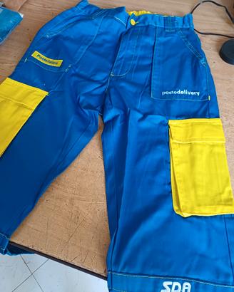 PANTALONE POSTE ITALIANE TG 48 NUOVO 100% COTONE 
